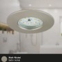 Briloner LED-Einbauleuchte Attach, 3er-Set, Nickel matt, für Innenräume und Bad geeignet.