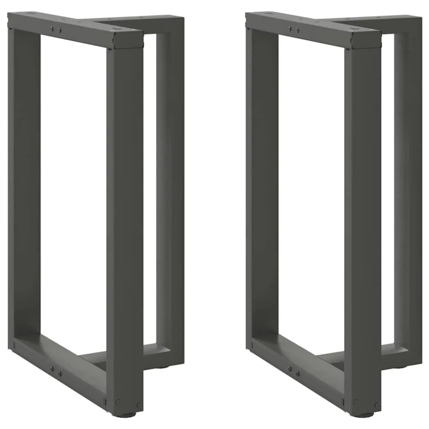 vidaXL Bartischbeine T-Form 2 Stk Anthrazit 60x35x90-91 cm Stahl 4013082