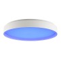 Weiße LED-Deckenleuchte Mona mit RGB und CCT Funktion, Ø 49cm. Smarte Lampe mit blauer Beleuchtung.