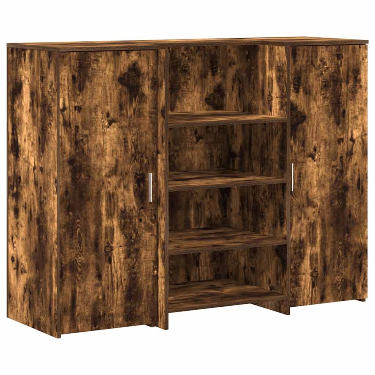 vidaXL Empfangstheke Räuchereiche 135x50x103,5 cm Holzwerkstoff 3324191 günstig online kaufen