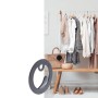 Schwarzer, matter Wagner Wandhaken Hooks4home Retro aus Stahl, Ø 40 mm.