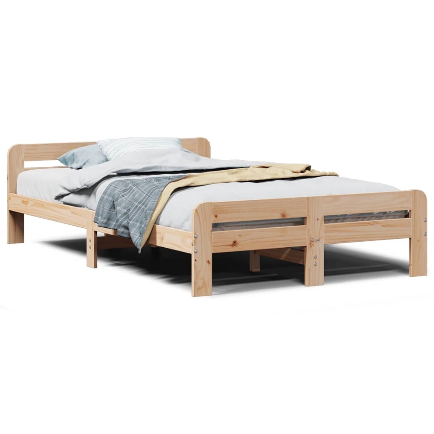 vidaXL Massivholzbett ohne Matratze 120x200 cm Kiefernholz 855475 günstig online kaufen