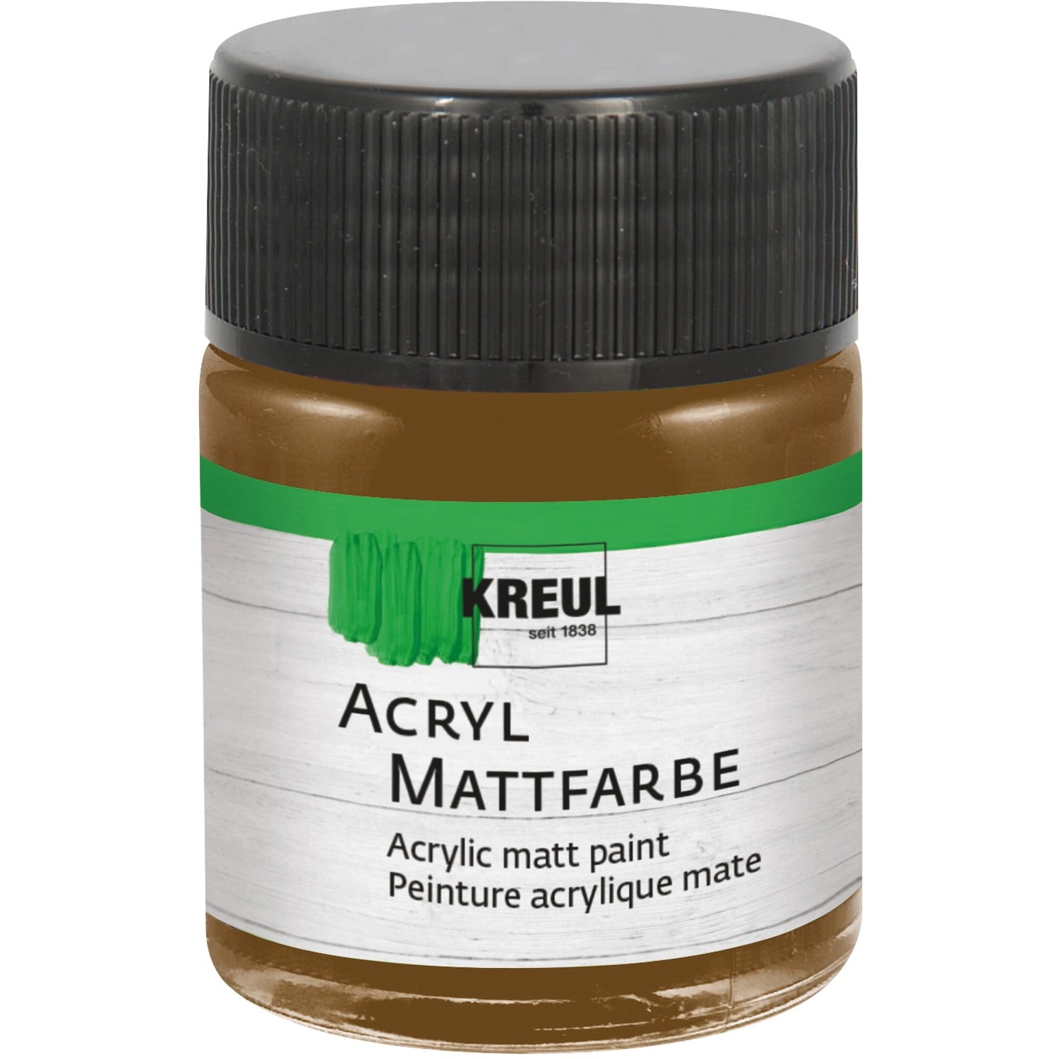 Kreul Acryl Farbe Matt Dunkelbraun 50 ml