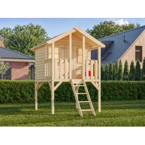 Palmako Spielturm Toby mit Holzleiter Fichte 287 cm x 212 cm x 284 cm