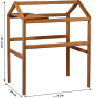 Dobar Pflanzturm-Aufsatz Magic Kubus 2.0, bernsteinfarben, für Holz-Hochbeete, mit Ablage.