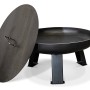 SIENA GARDEN Feuerschalendeckel aus Stahl, Ø 102 cm, schützt vor Funkenflug und Witterung.