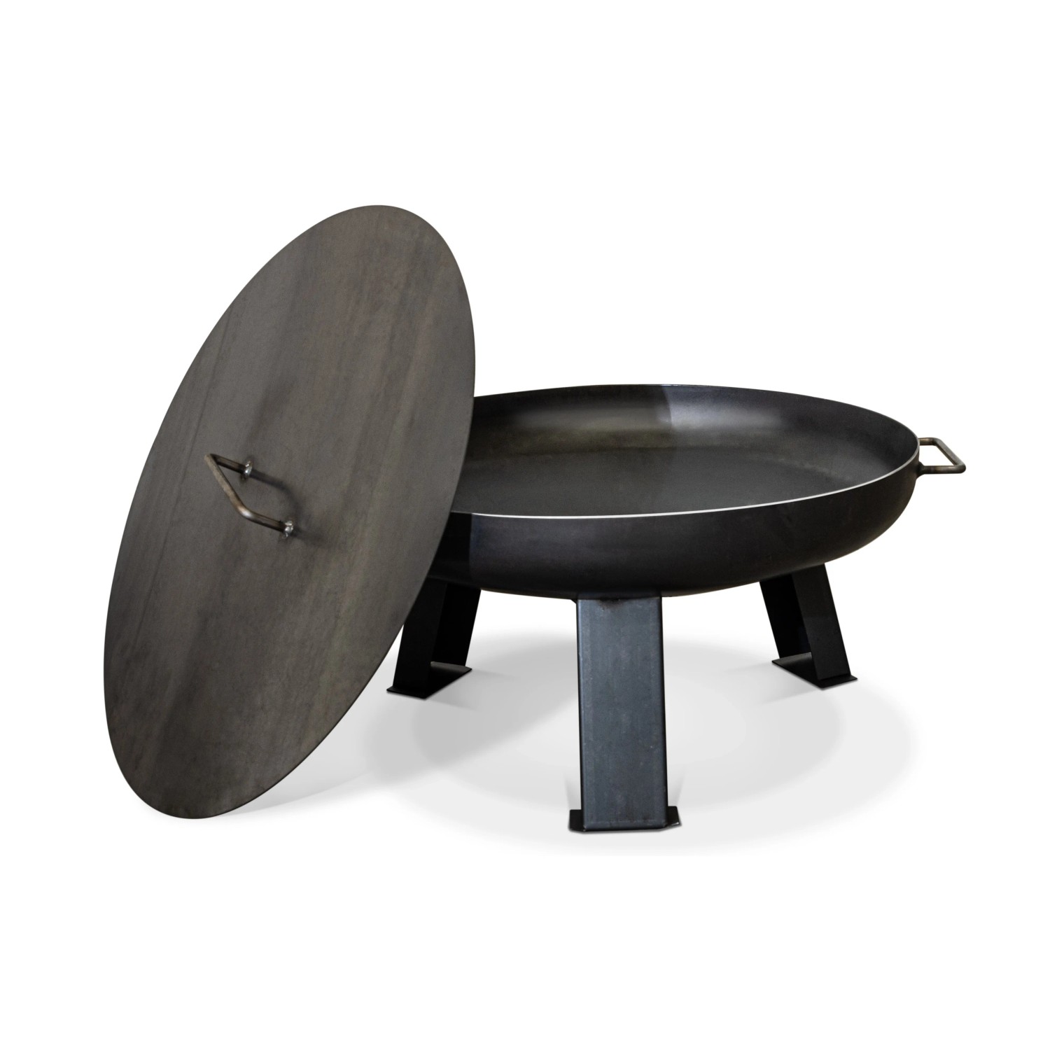 SIENA GARDEN Feuerschalendeckel aus Stahl, Ø 102 cm, schützt vor Funkenflug und Witterung.