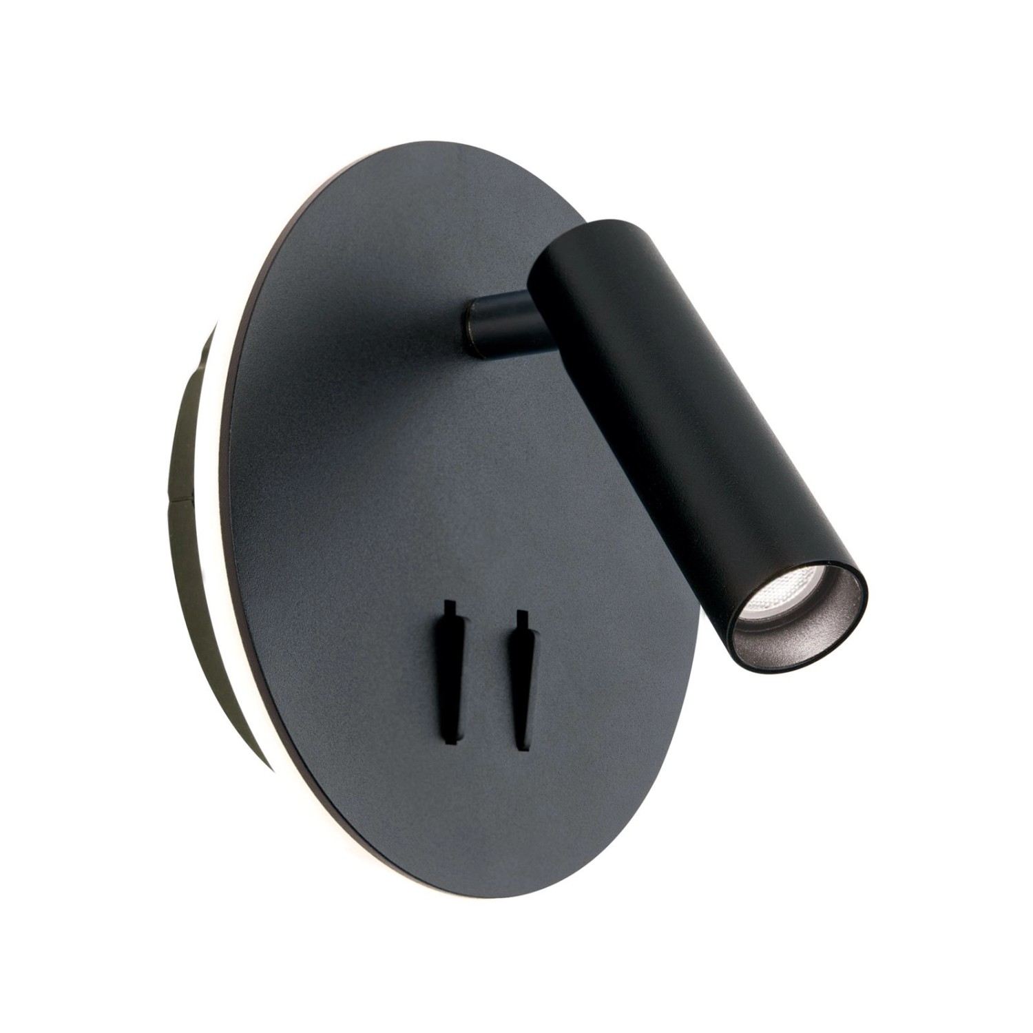 Orion Leuchten LED Wandleuchte Bett Ø 15 cm 3000K 700LM Schwarz