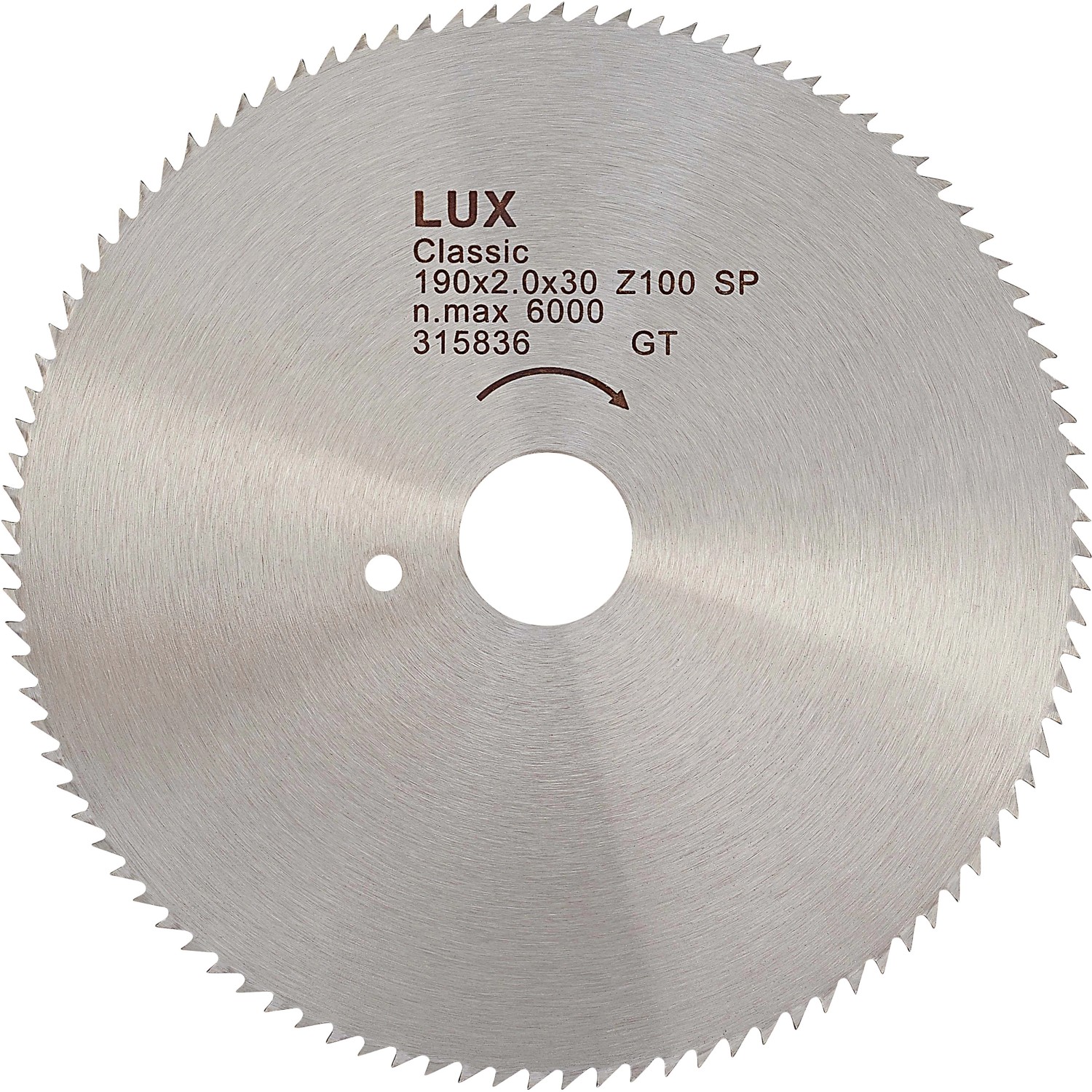 LUX Kreissägeblatt Holz Ø 190 mm 100 Zähne