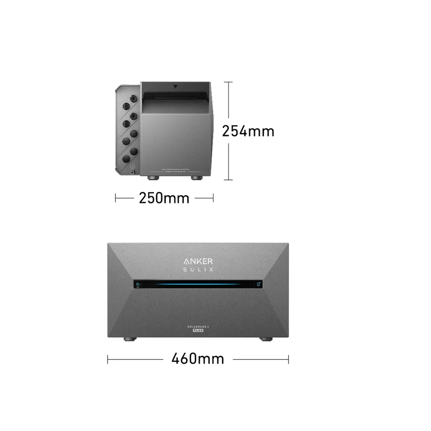 Anker Solix 1000W Balkonkraftwerk Solarbank Pro 2 Mit 2×500W Solarspace Modulen mit Halterung für Flachdach