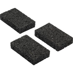 Schwarze Auflagepads (20 Stk.) für Terrassendielen-Unterkonstruktion, 10x6x2cm, für Holzschutz.