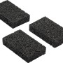 Schwarze Auflagepads (20 Stk.) für Terrassendielen-Unterkonstruktion, 10x6x2cm, für Holzschutz.