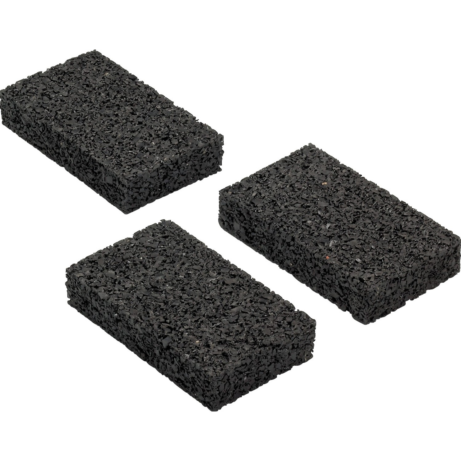 Auflagepads für Unterkonstruktion Schwarz 10 cm x 6 cm x 2 cm 20 Stück