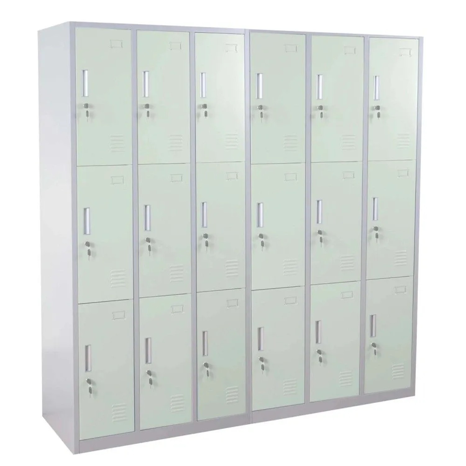 MCW Schließfach Preston T829 Grün 18 Fächer