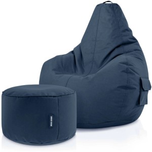 Green Bean Sitzhocker 2er Set Cozy + Stay 70 x 80 x 90 cm Wetterfest Dunkelblau