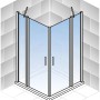 Schulte ExpressPlus Eckeinstieg AlexaStyle2.0 mit Duschwanne, 192x90cm, transparente Glasdusche.