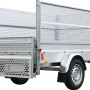 Stema Gitteraufsatz (66 cm) für Variolux 750 Autoanhänger, verzinktes Lochblech.