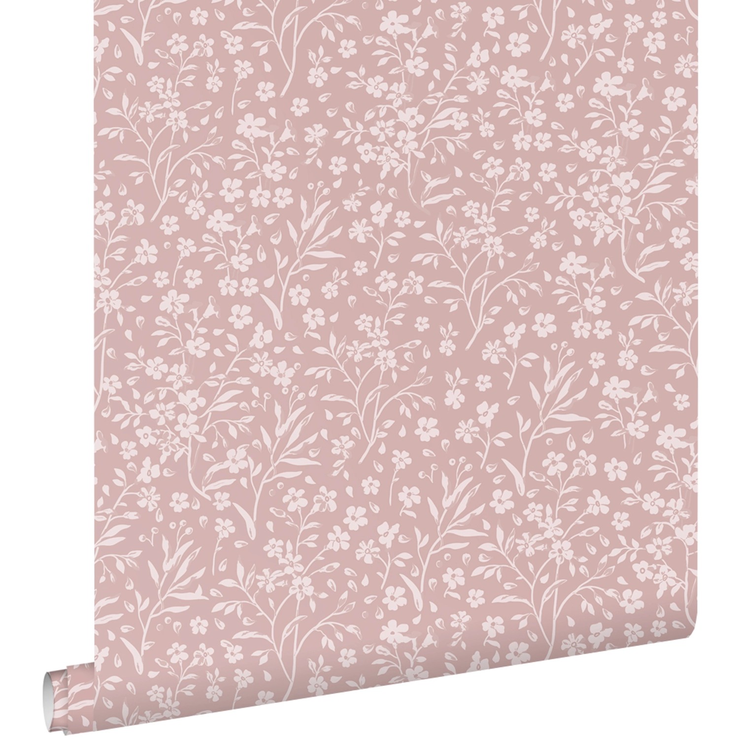 ESTAhome Tapete Blumen Altrosa 50 x 900 cm 139884 günstig online kaufen