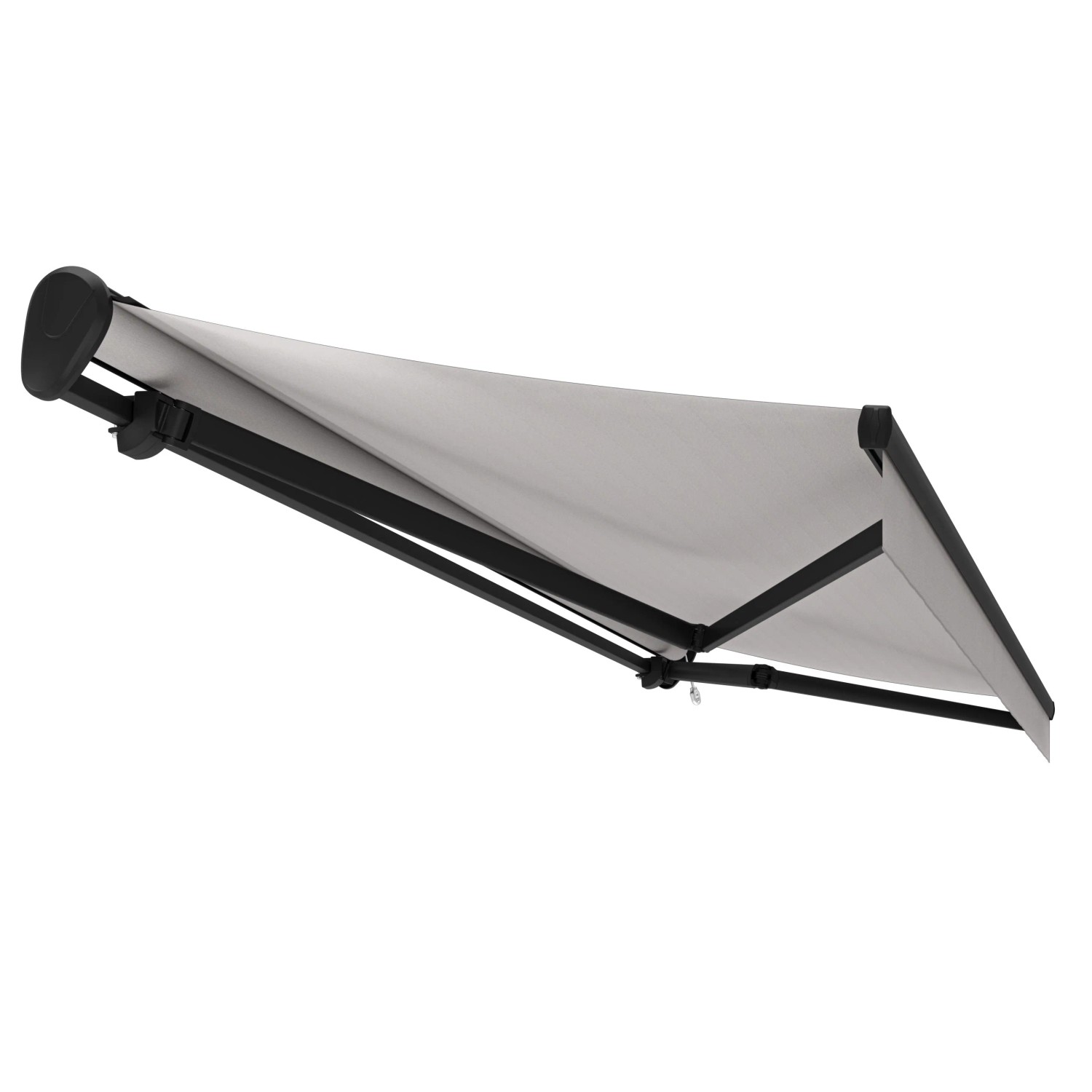 Halbkassetten-Markise Reno Anthrazit 4 x 3 m Grau