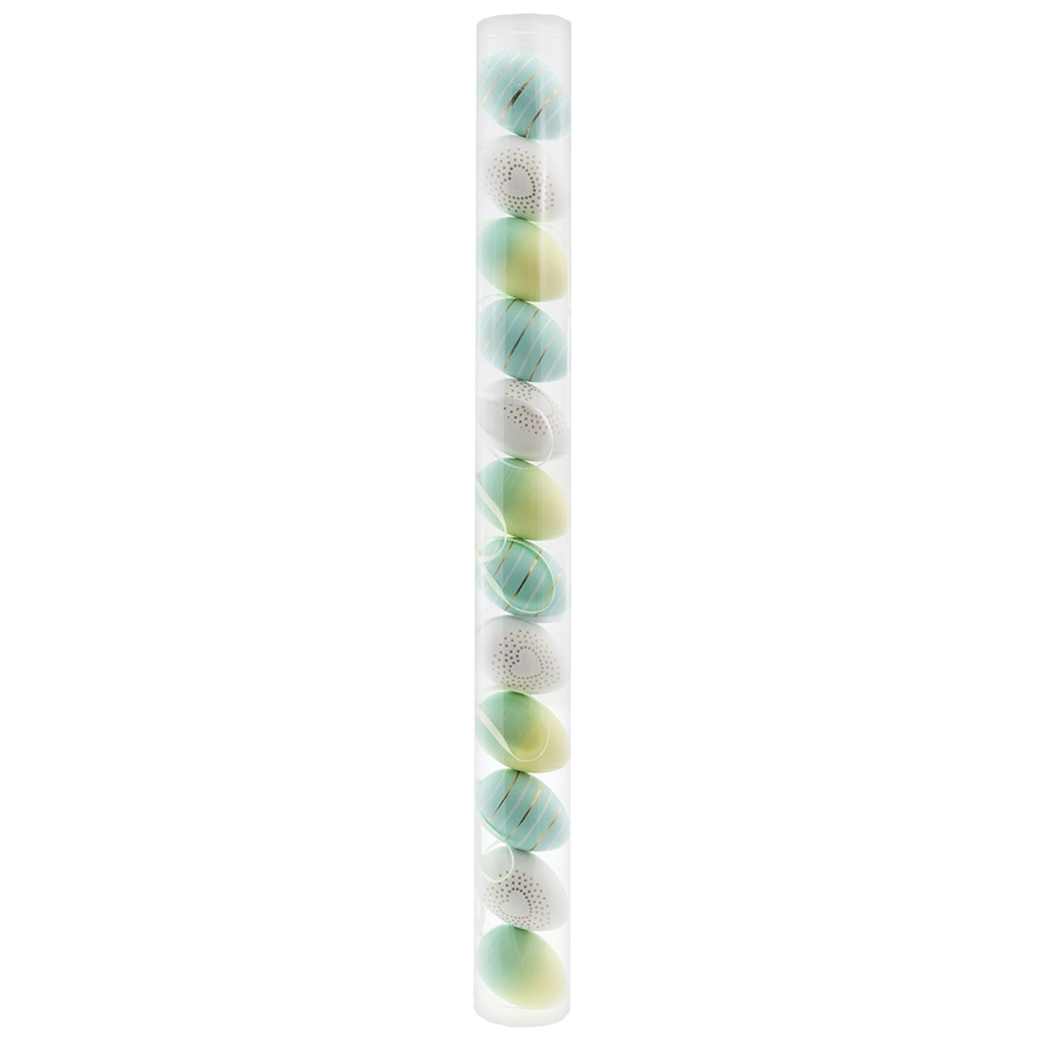 Box mit 12 Eier Weiß-Mint