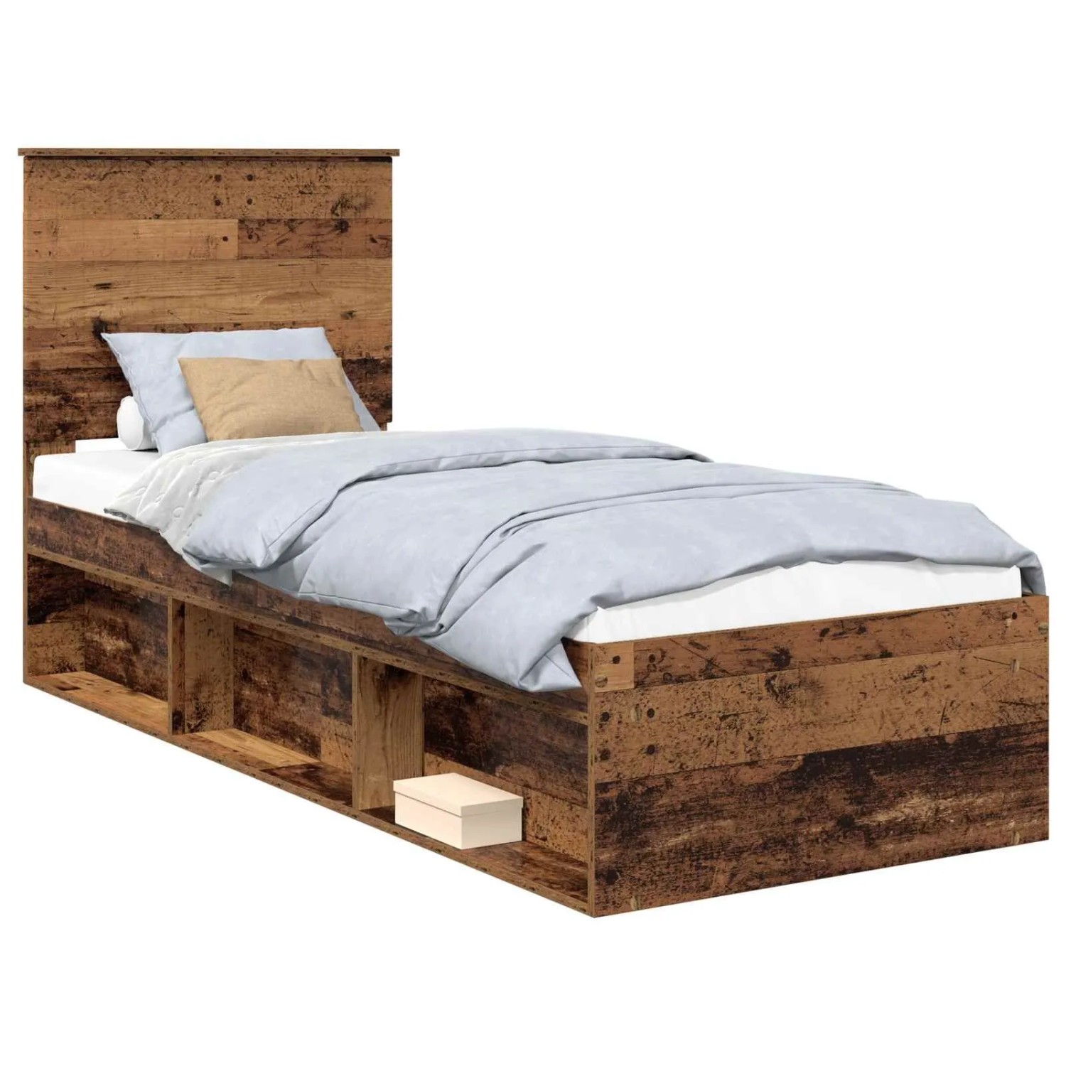 vidaXL Bettrahmen Altholz 75 x 190 cm Massives Kiefernholz 3411080