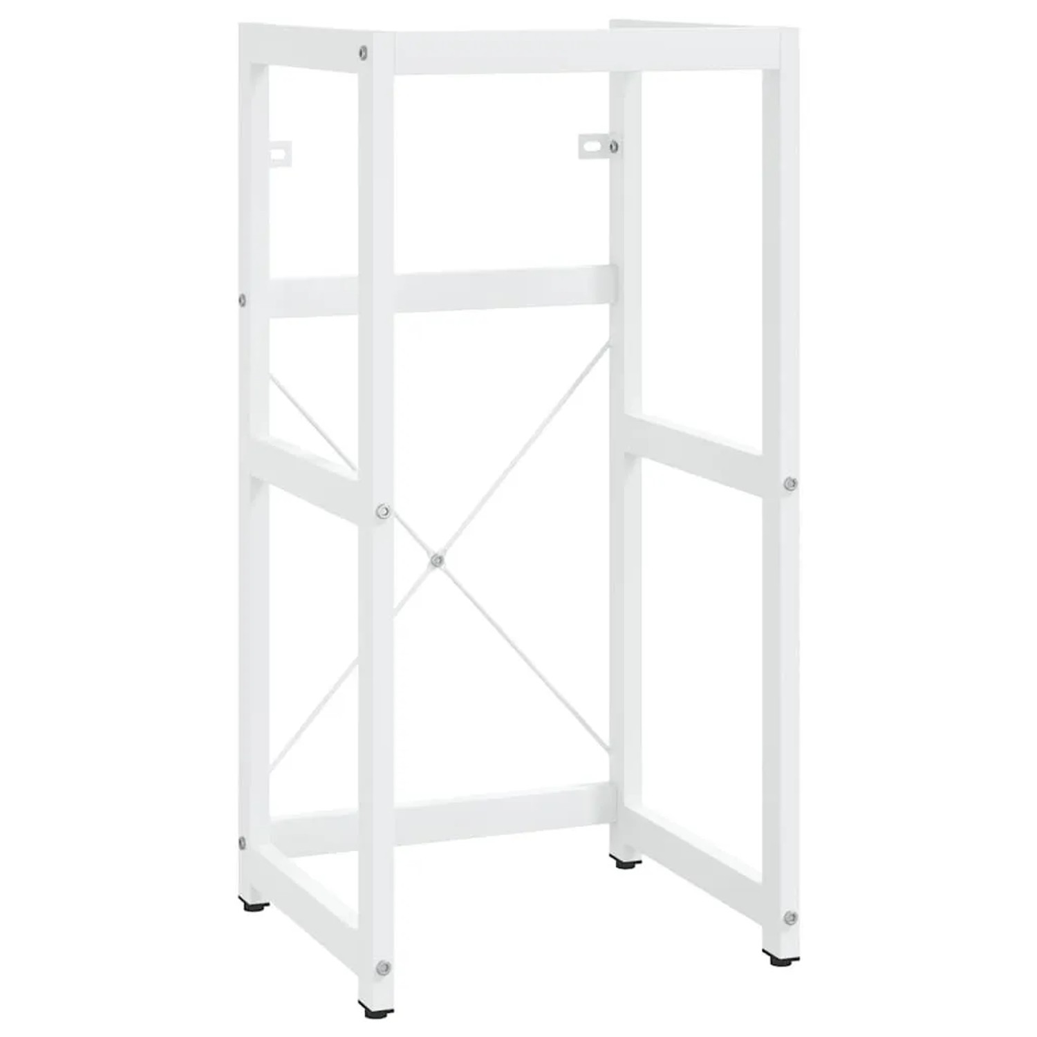vidaXL Badezimmer Waschtischgestell Weiß 40x38x83 cm Eisen 338496