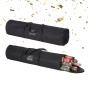 Relaxdays Geschenkpapier Aufbewahrung 2er Set Polyester Schwarz Mit Etikettenfach Reißverschluss 79 cm x 22 cm 0,55 kg