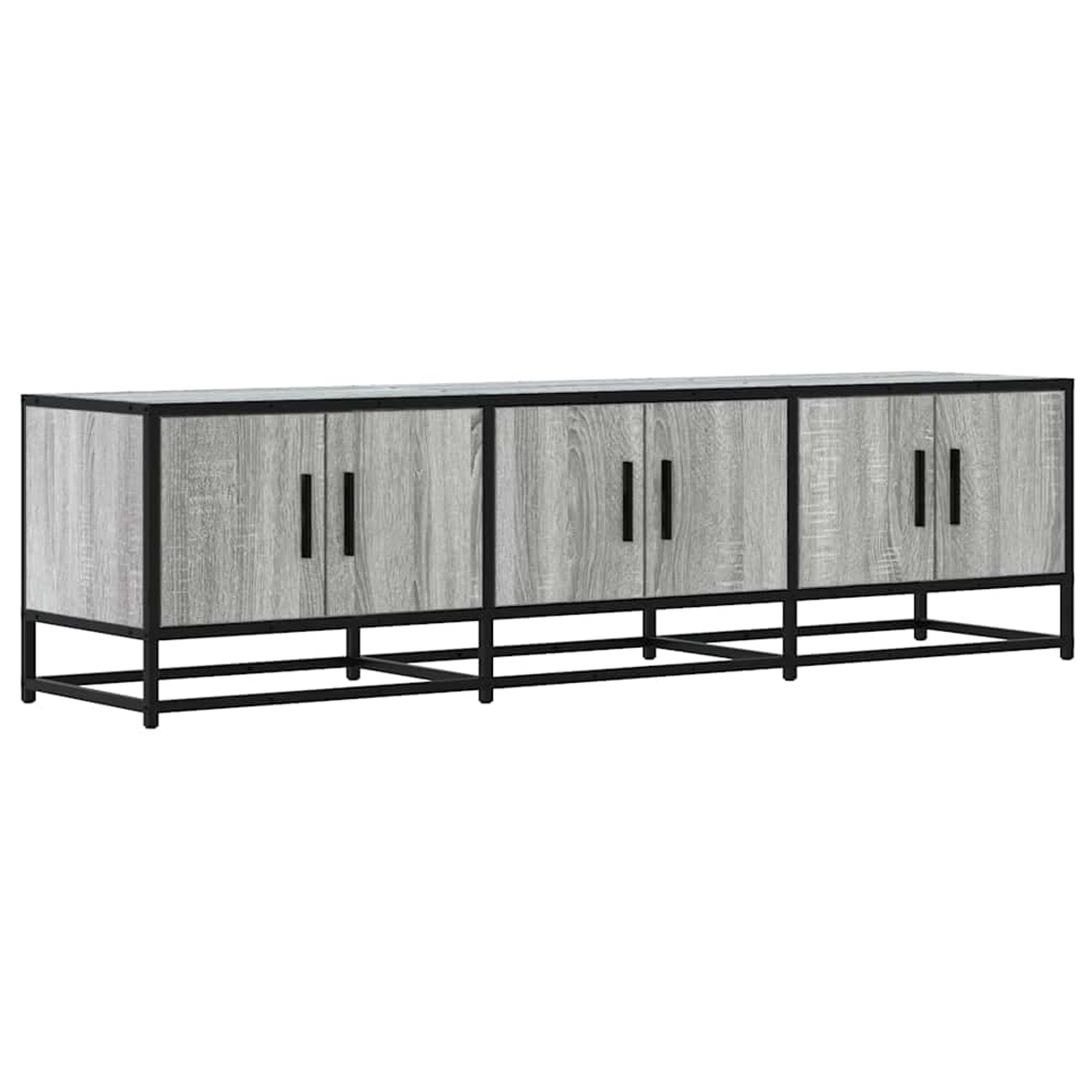 vidaXL TV-Schrank Grau Sonoma 150x35x41 cm Holzwerkstoff und Metall 848862 günstig online kaufen