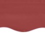 DELUKE Markisenbespannung Markisenstoff Wasserabweisend Reißfest Rot Für 300x250cm Rahmen Markise Mit Volant Markisen Ersatzstoff_5
