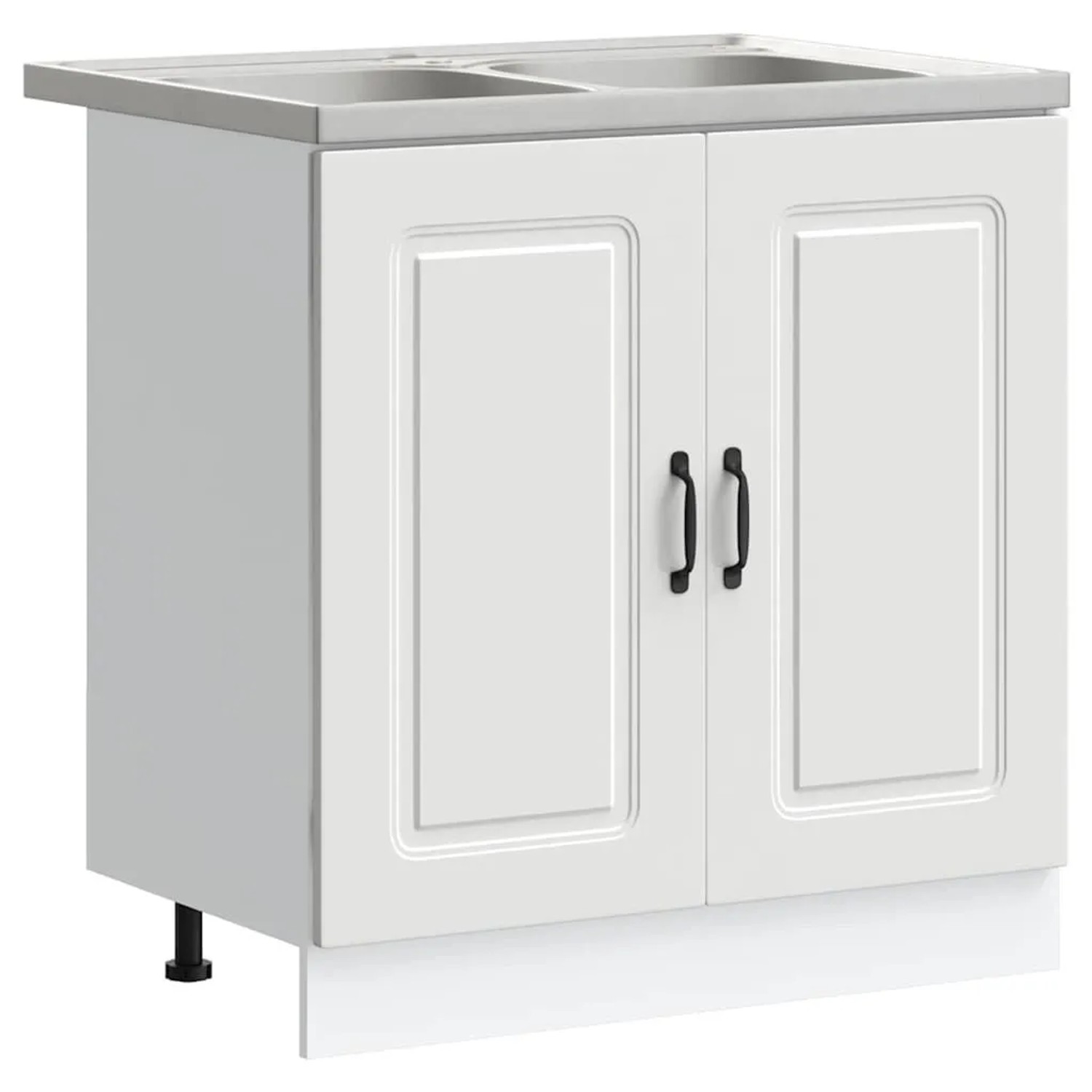 vidaXL Küchenschrank Kalmar Weiß 80 x 46 x 81,5 cm Holzwerkstoff 3315001