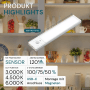 LUXULA LED Unterbauleuchte, dimmbar, Akku, silber, mit Magnethalterung und Bewegungsmelder.