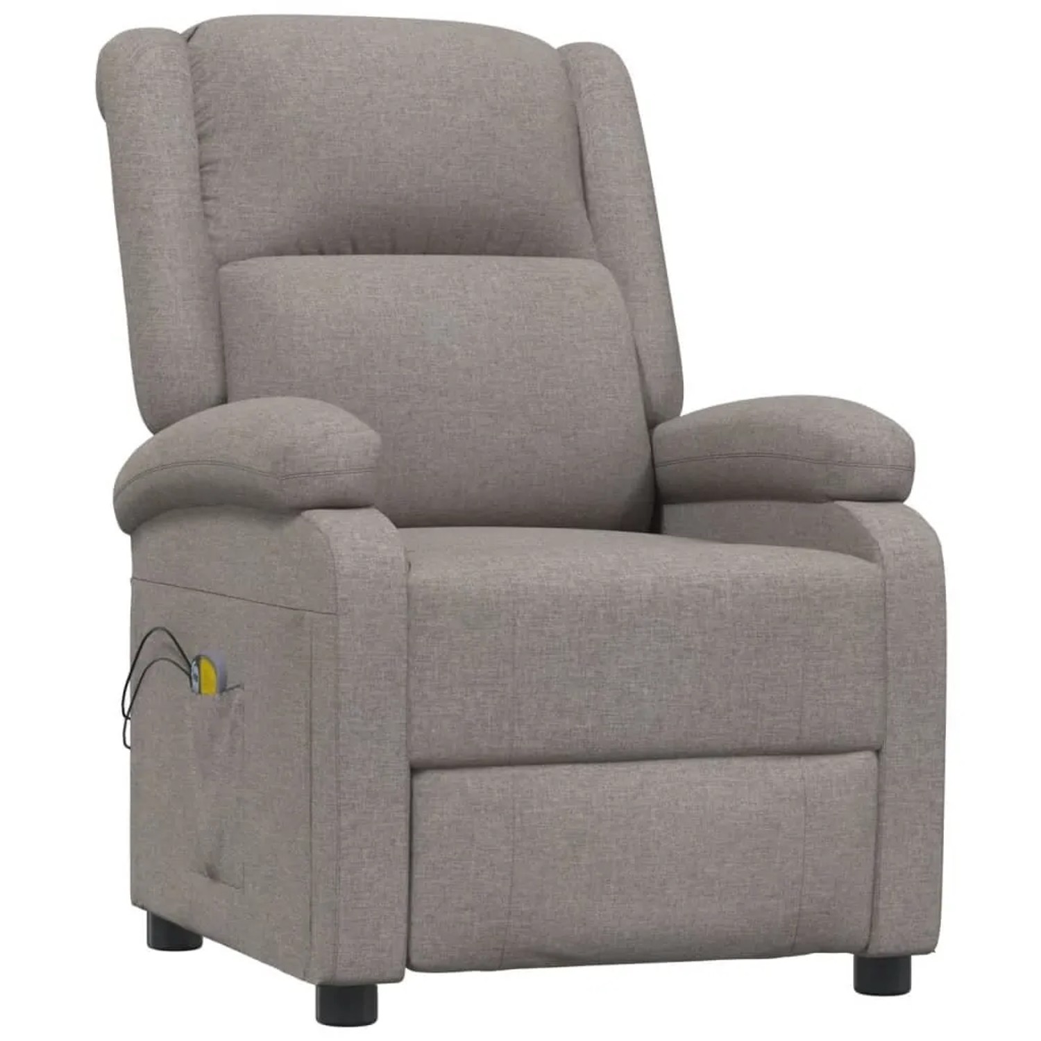 vidaXL Massagesessel Elektrisch Taupe Stoff 3098366