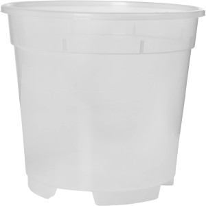 Transparenter Florus Orchideentopf, Ø 17 cm, für optimales Wachstum.