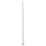 Weiße LED-Design-Stehlampe Neele mit RGB + CCT Funktion, 12,5 cm Durchmesser.