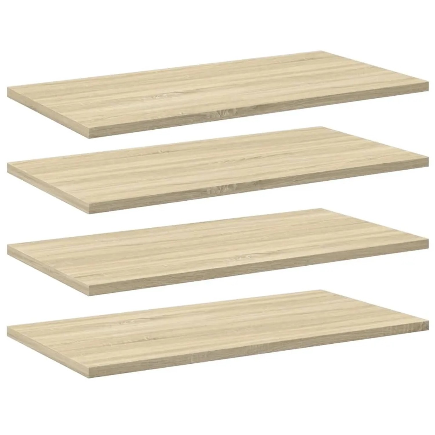 vidaXL Bücherregal-Bretter 4 Stk Sonoma-Eiche 60x30x1,5 cm 805240