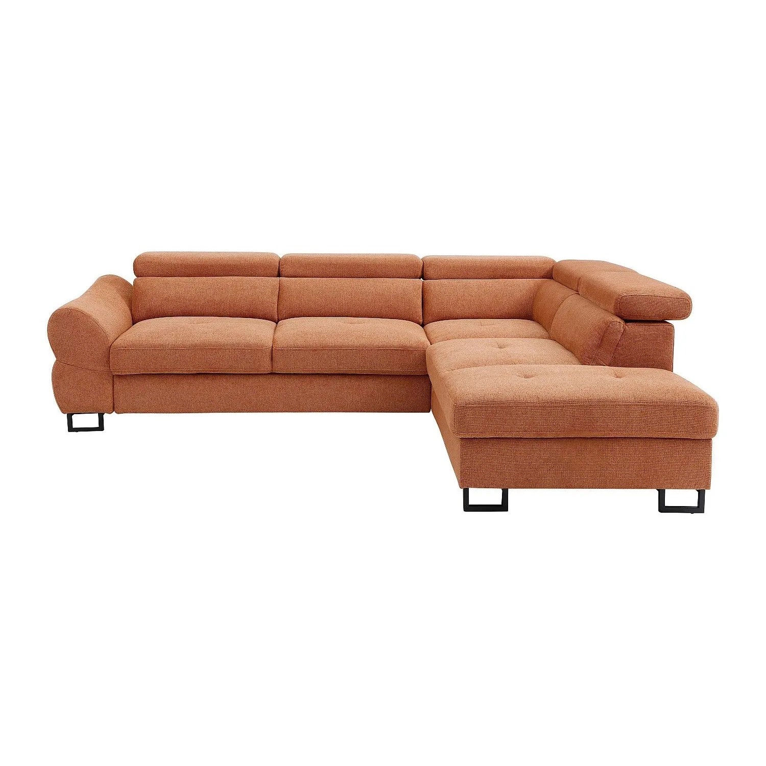 Vente-unique Schlafsofa Vaverdo Terracotta 272 cm
