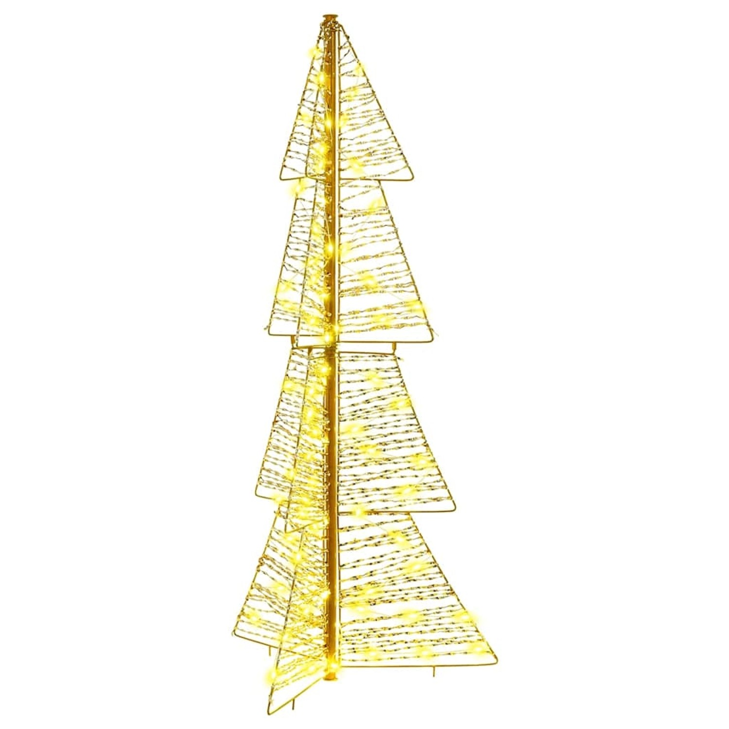 vidaXL Weihnachtsbaum mit 100 LEDs Warmweiß 120 cm PET 42019217