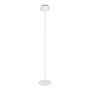 Weiße EGLO Solar LED Stehleuchte ROCCANOVA mit Touchdimmer, ideal für Garten & Balkon.