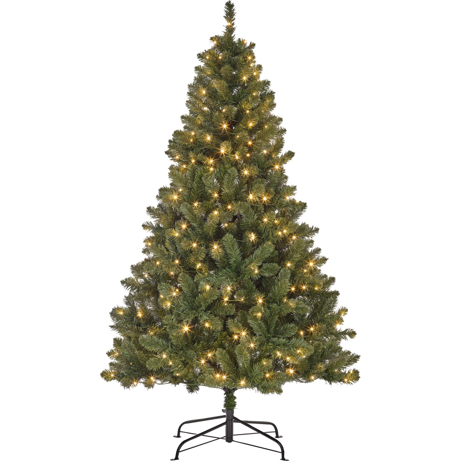 Kunsttanne Tramso mit LED-Beleuchtung 240 cm Ø 137 cm Grün