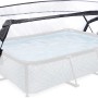 EXIT Pool Abdeckung 300x200 cm für rechteckige Pools, schützt vor Schmutz und UV-Strahlung.