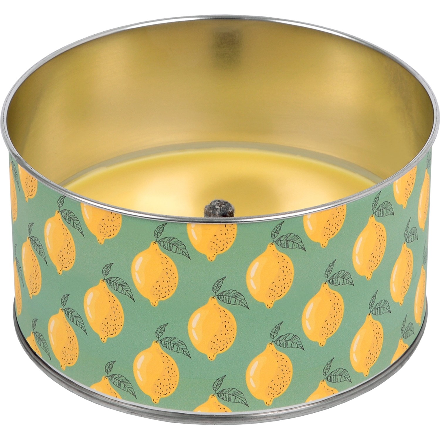 Citronella Kerze Cup groß Hell-Gelb 15,3 cm x 8,4 cm