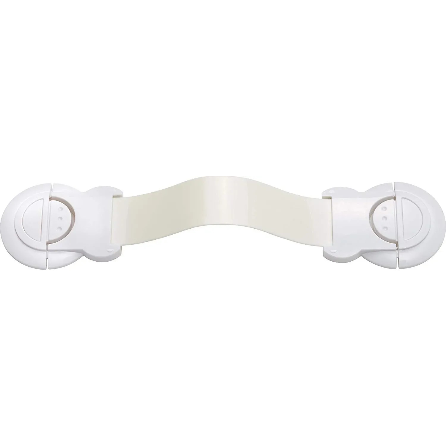 Weißer Abus Universalriegel JC1100A Danni zur Kindersicherung von Schränken und Schubladen.