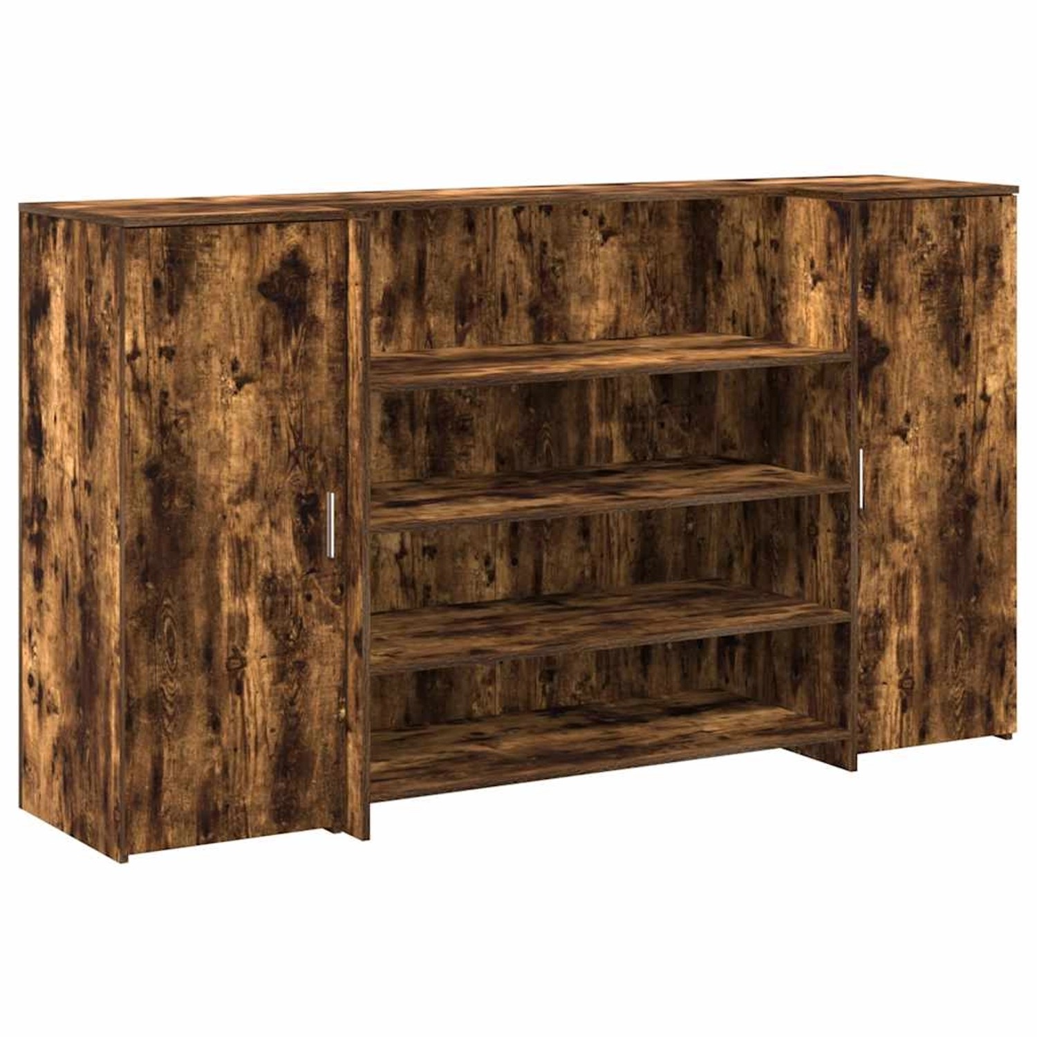vidaXL Empfangstheke Räuchereiche 180x50x103,5 cm Holzwerkstoff 3324173 günstig online kaufen