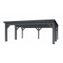 Holzbrüder Carport Ralf 42 in Anthrazitgrau/Dunkelgrau, 250 kg/m² Schneelast.