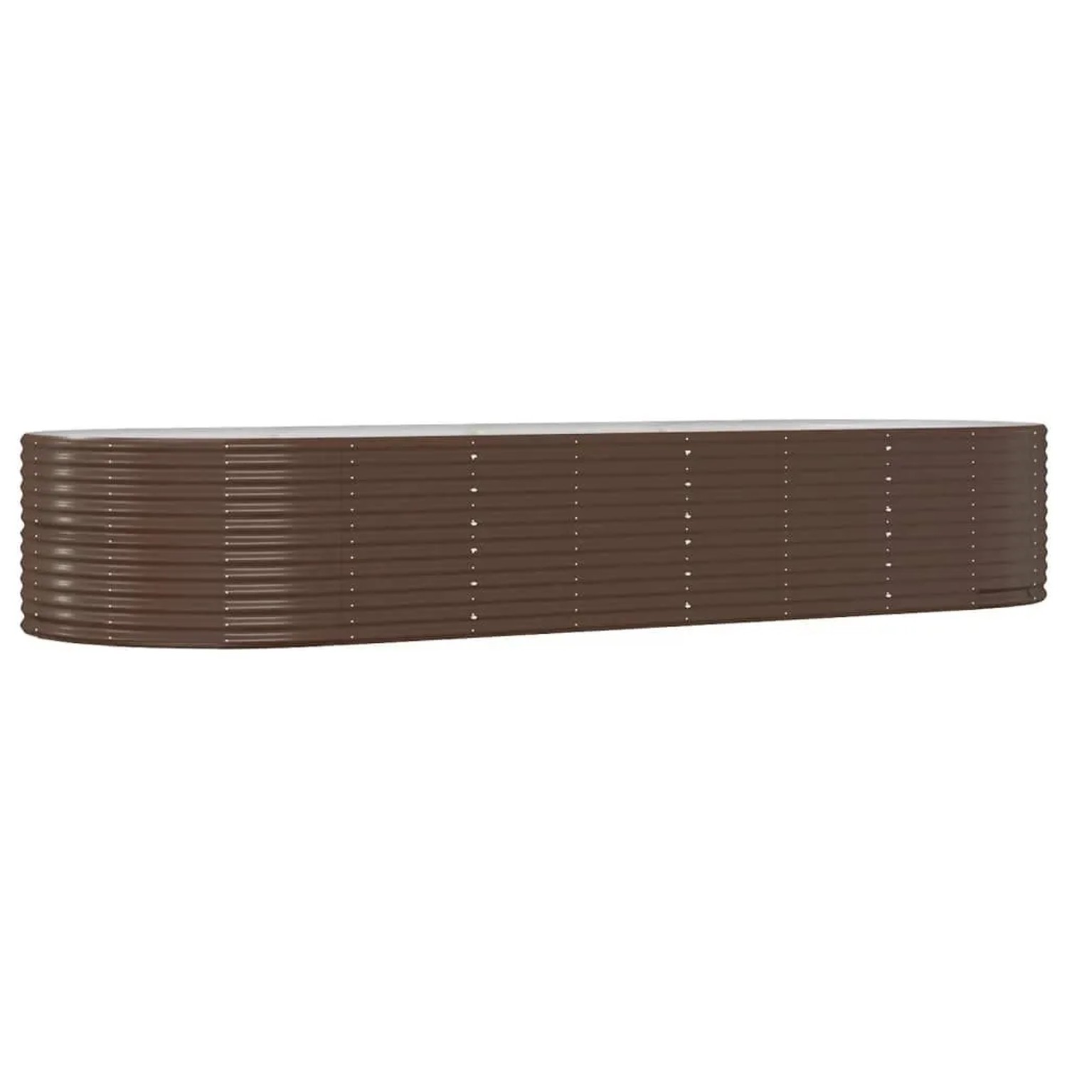 Furnicato Hochbeet Braun 367x140x68 Cm Verzinkter Stahl