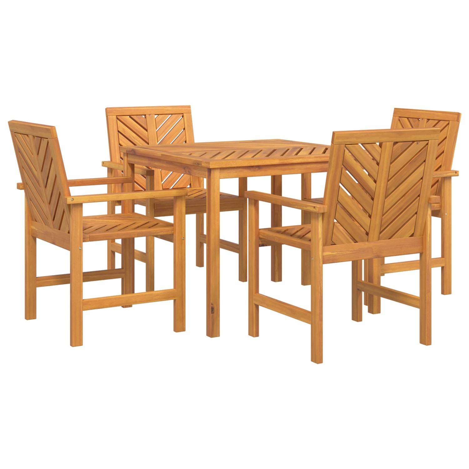 vidaXL 4-Teilige Garten Essgruppe aus Massivem Akazienholz 3154105 günstig online kaufen