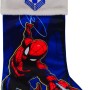 Marvel Weihnachtsstrumpf mit Spiderman Motiv und Schlaufe zum Aufhängen.
