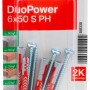 Fischer Universaldübel DuoPower 6x50 mm, 4er-Set. Universaldübel mit Schrauben für sicheren Halt in versch. Materialien.