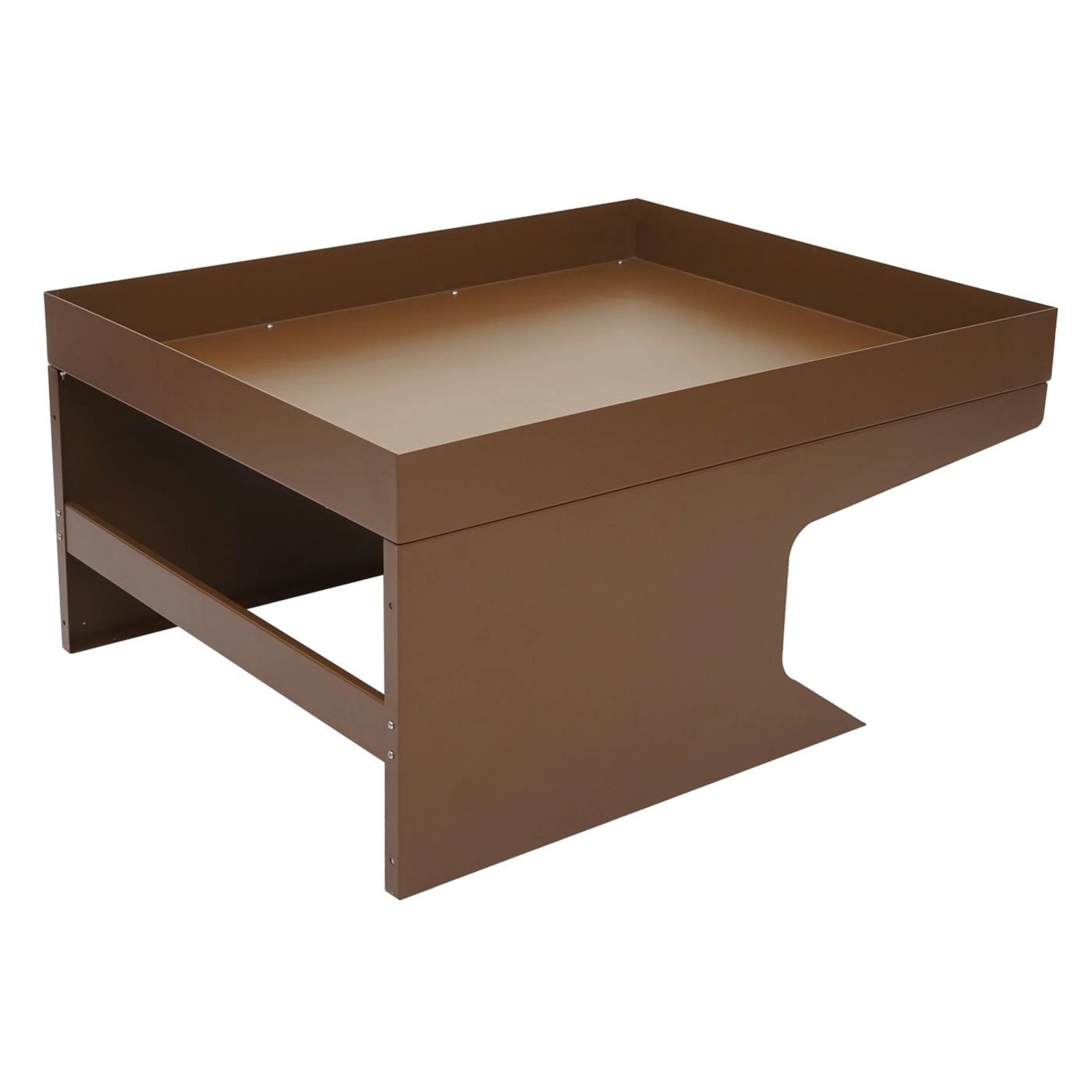 PROREGAL Mähroboter-Garage Mit Pflanzkasten 37x60x70cm Metall Braun_3