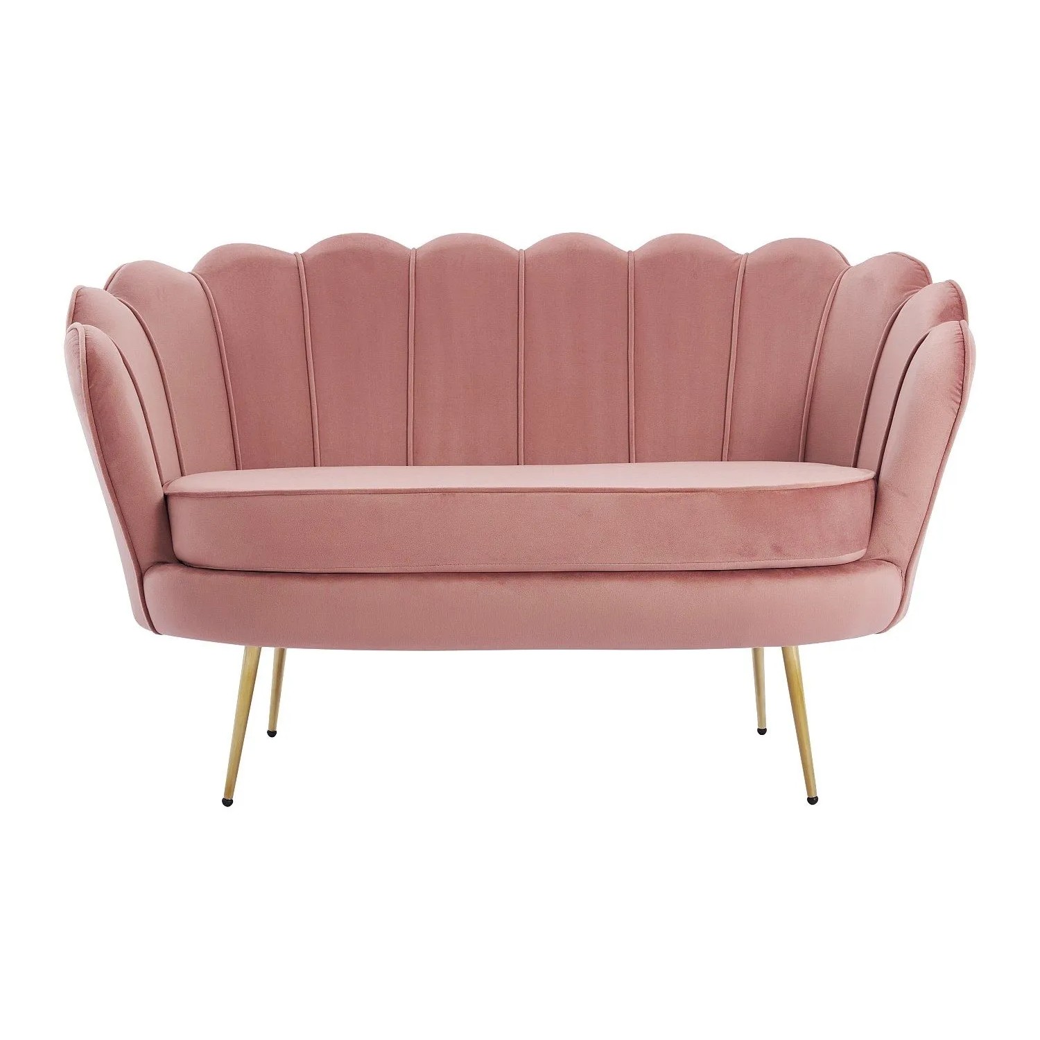 Vente-unique Sofa Ohne Schlafmöglichkeit Dandelion Rosa 124 cm